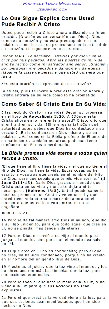 Salvation Prayers @ Jesus-abc.com